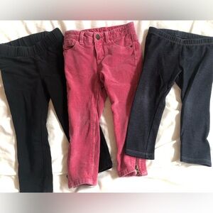 Bundle: 2T Girls pants (3 pairs)